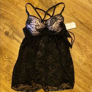 NWT sexy jessica simpson lace teddy
